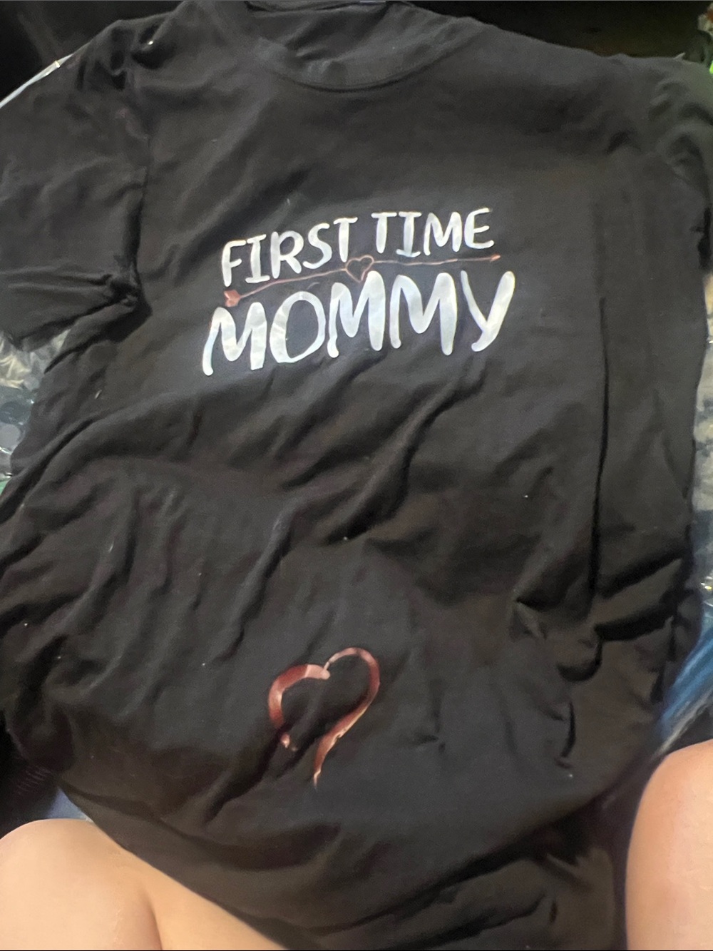 First Time Mommy Black mom to be Tee